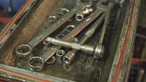 The working tool on a metal substrate. Stock Footage 142686018