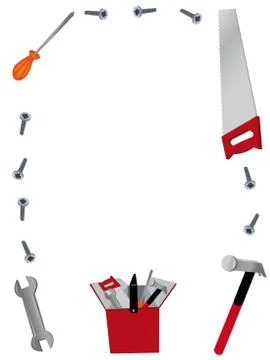 Working Tools Frame Stock Illustration