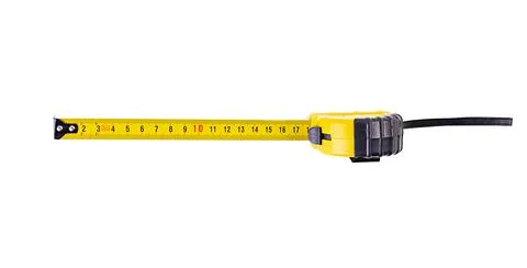 Working tools. Measuring tape isolated on white background Stock Photos