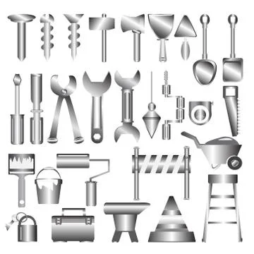 Working tools mteal icon 스톡 일러스트