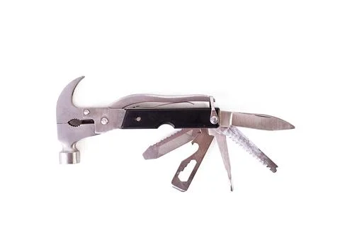Working tools. Multi-tool isolated on white background Stock Photos