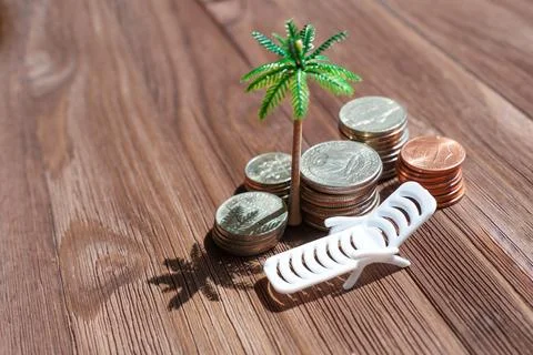 Working from a Tropical Island Stockfoto's