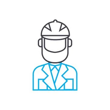 Working uniform linear icon concept. Working uniform line vector sign, symbol Stock Illustration