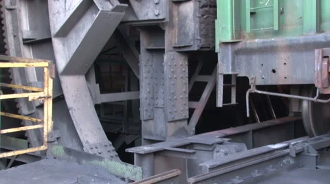 Working wagon-tipper close up Stock Footage 57195769