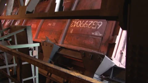 Working wagon-tipper side view Stock Footage 57178521