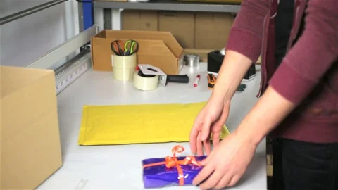 Working in a warehouse Stock Footage 99284551