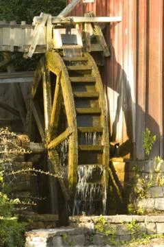 Working watermill Stock Photos