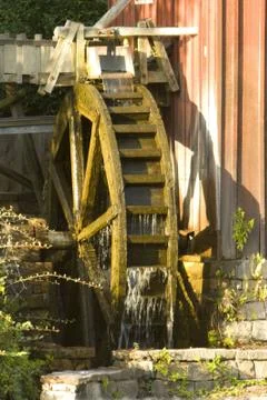 Working watermill Stock Photos