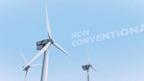 Working White Windmills Helps To Visualize Benefits Of Ecological Progress Stock Footage 164891279