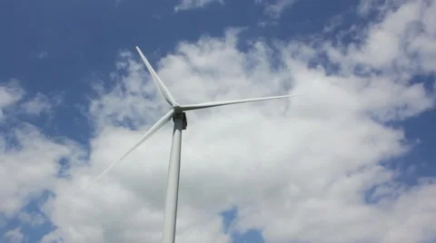 Working wind turbine Stock Footage 50013622
