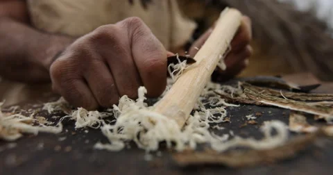 Working wood to make instruments Vidéo 61266422