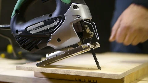 Working with wood in the workshop Stock Footage 93273722