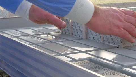 Working worker in greenhouse Stock Footage 74505338