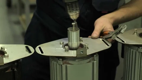 Working workpieces job Stock Footage 72290102