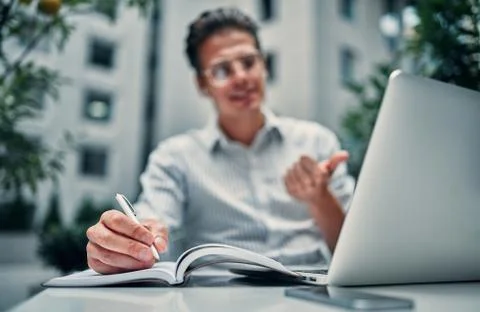 Working young man Foto stock