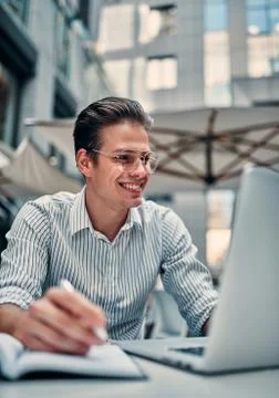 Working young man Foto stock