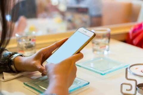 Working with your phone 스톡 사진