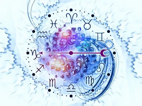 Workings of Zodiac 库存插图