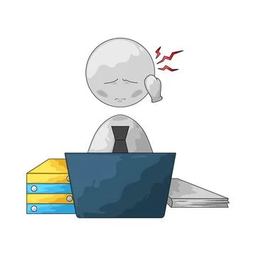Workload illustration Stock Illustration