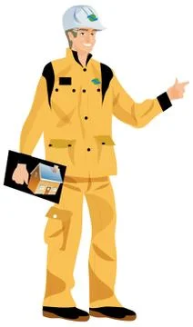 Workman of the building Stock Illustration