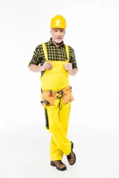 Workman in hard hat Stock Photos