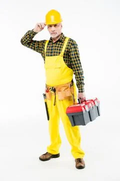 Workman in hard hat Stock Photos