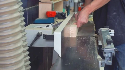 Workman in joinery workshop. Stock Footage 82619298