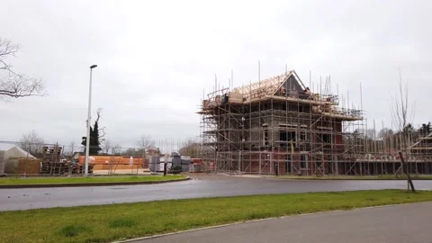 Workman at rural Construction Site Stock Footage 146549248