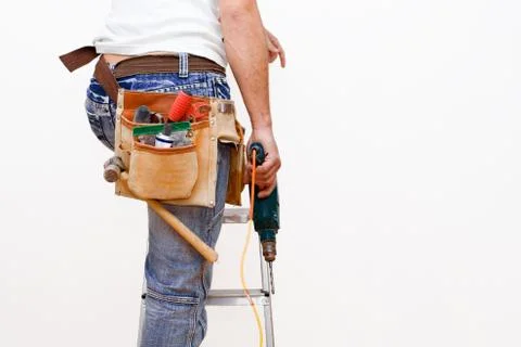 Workman with tools Stock Photos