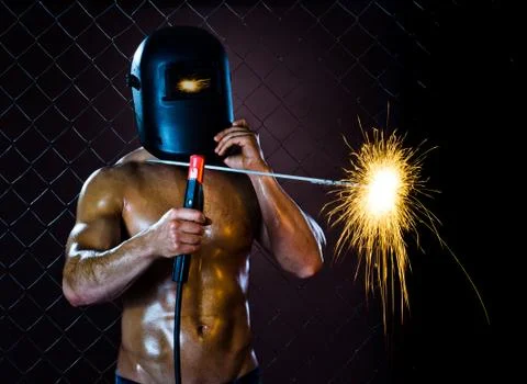 Workman welder Stock Photos