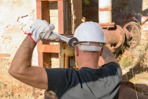 Workman at Work Stock Photos