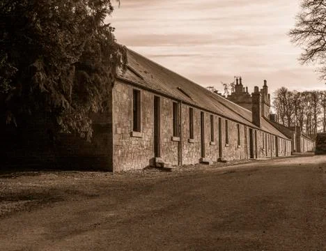 Workmans' Cottages Stock Photos
