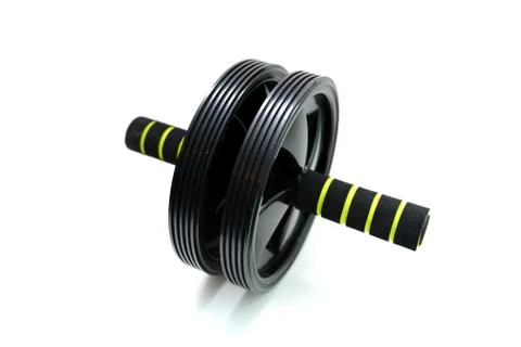 Workout abdominal wheel Stock Photos