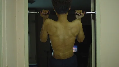 Workout beginner at home Stock Footage 93187574