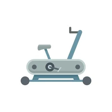 Workout exercise bike icon flat isolated Stock Illustration