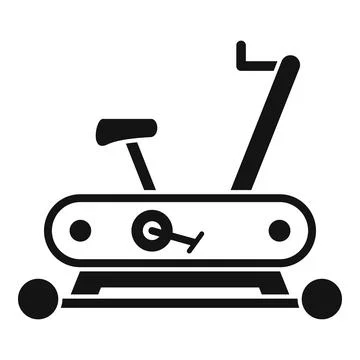 Workout exercise bike icon, simple style 스톡 일러스트