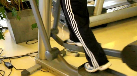 Workout at gym Stock Footage 620624