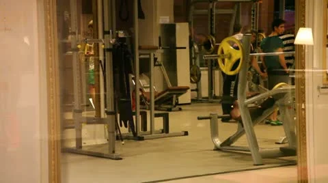 Workout at the gym Stockbeeldmateriaal 8837254