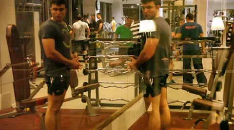 Workout at the gym Видео 8837468
