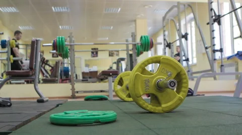 Workout in the Gym Stock Footage 61356168