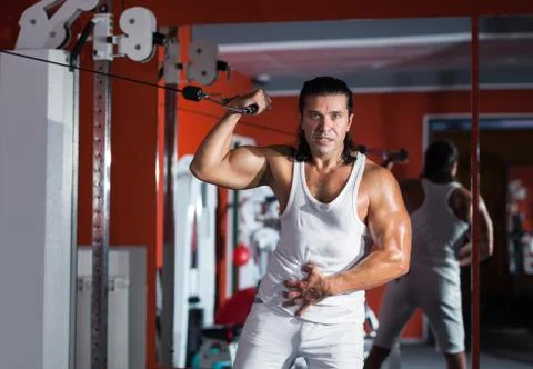 Workout in the gym Foto stock