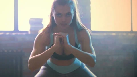 Workout at home Stock Footage 103345139