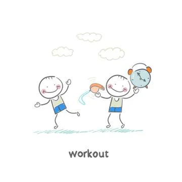 Workout Stock Illustration