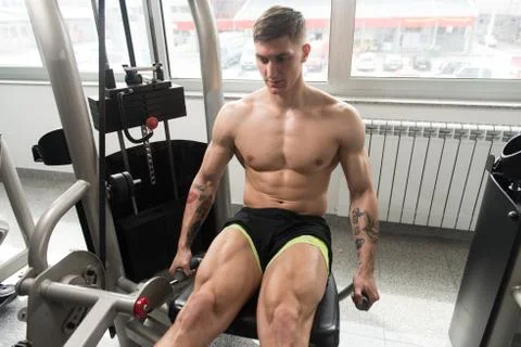 Workout Leg Exercises Close Up Stock Photos