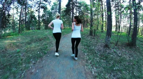 Workout in park Stock Footage