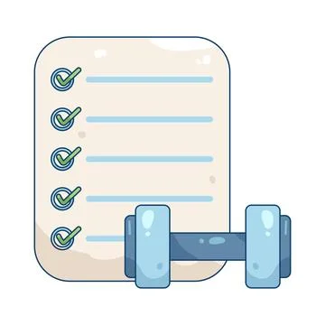 Workout plan Stock Illustration