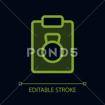 Workout plan pixel perfect glassmorphism ui icon for dark theme ...