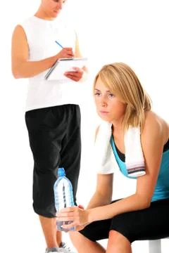 Workout record Stock Photos