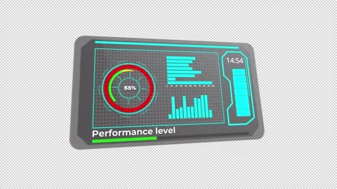 Workout stats overview, exercise effort and endurance display, activity tracking Stock-Footage 321954628