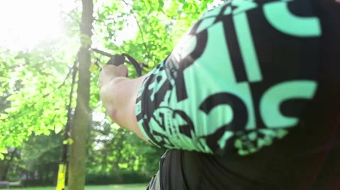 Workout trainer showing proper technique Stock Footage 59111541